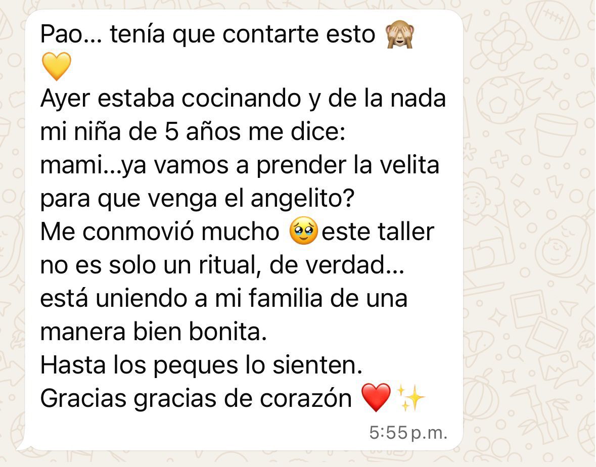 Testimonio: mamá cuya niña de 5 años le pide prender la velita para que venga el angelito